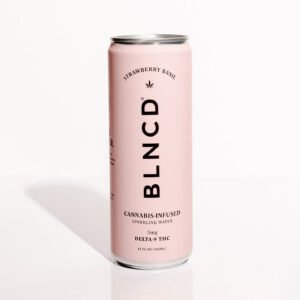 blncd strawberry basil – thc sparkling water drink